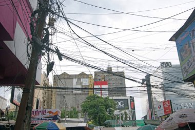 Ciudad Del Este, Paraguay - 24 Kasım 2019: Paraguay sınır kasabası Ciudad del Este. Ciudad del Este ticari bir şehirdir ve dünyanın en büyük serbest ticaret bölgelerinden biridir.