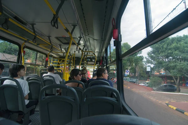 Puerto Iguazu Argentina November 2019 General View People Traveling Bus — стокове фото