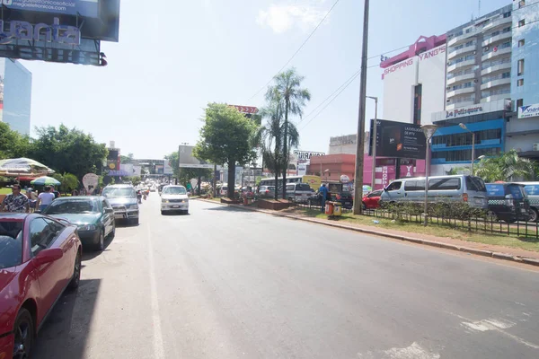 Ciudad Del Este Paraguay November 2019 Cityscape Paraguayan Border Town — Stock Photo, Image