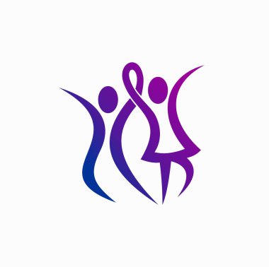 Beyaz Arkaplanda Eş Logosu Konsepti