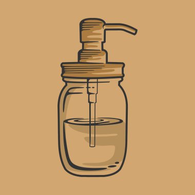 Antika biçimli Mason kavanoz şablonu