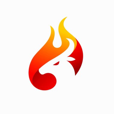 Keçi logosu alevler içinde yanıyor.