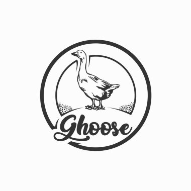 Kaz logosu amblemi klasik konsepti