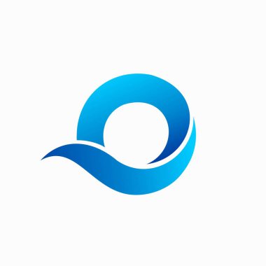 O harfini oluşturan okyanus logosu.
