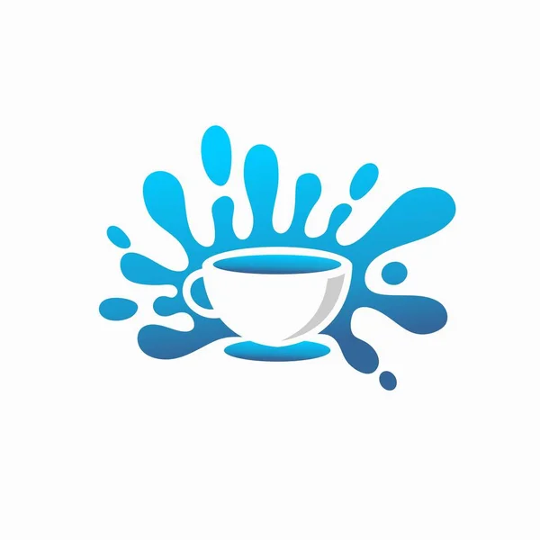 Splash Sablon Tej Termék Logo — Stock Vector
