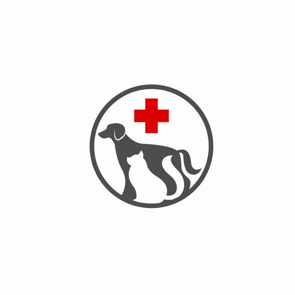 Zdravotní Loga Pro Psy Kočky — Stockový vektor