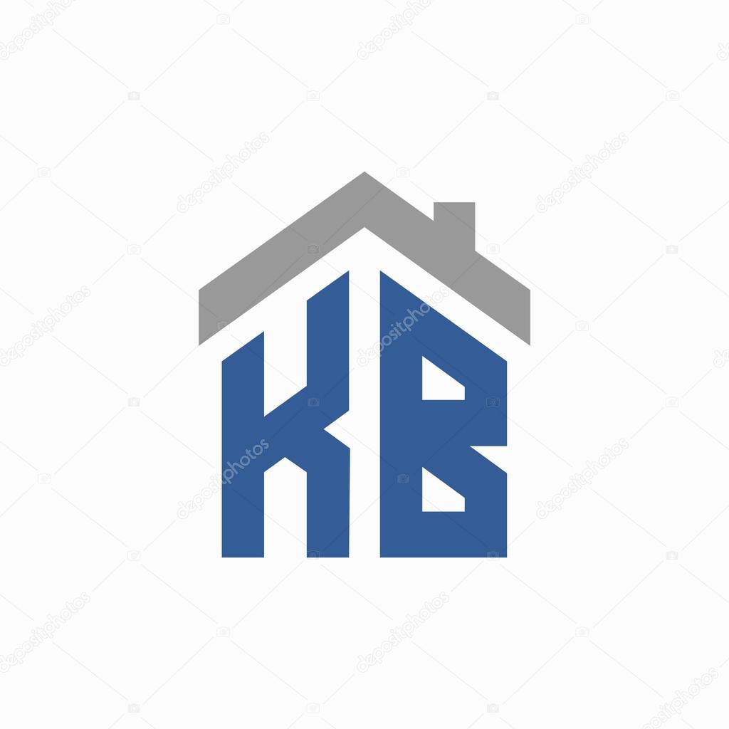 Home logo that formed letter K and letter B