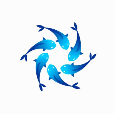 Balık şeklindeki girdap logosu