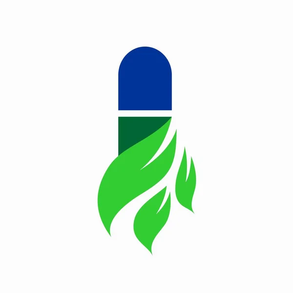 Дизайн Логотипу Екологічного Доповнення — стоковий вектор