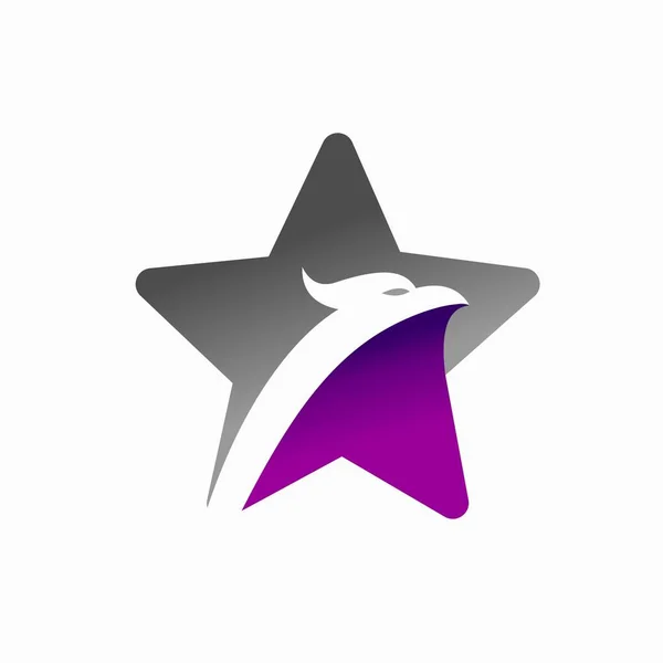 Phoenix Logo Que Formou Estrela — Vetor de Stock