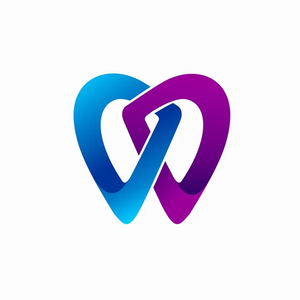 D harfini oluşturan diş logosu