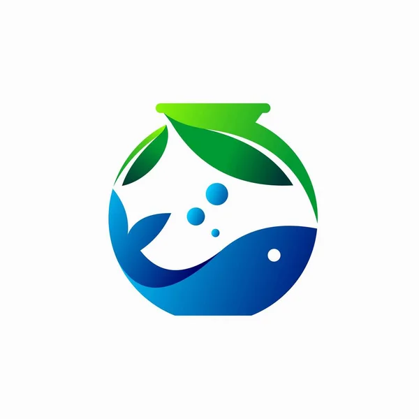 Λογότυπο Ενυδρείου Απλή Έννοια — Διανυσματικό Αρχείο