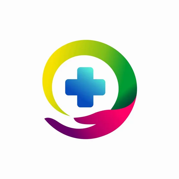 Logotipo Salud Acompañado Símbolo Cuidado — Archivo Imágenes Vectoriales