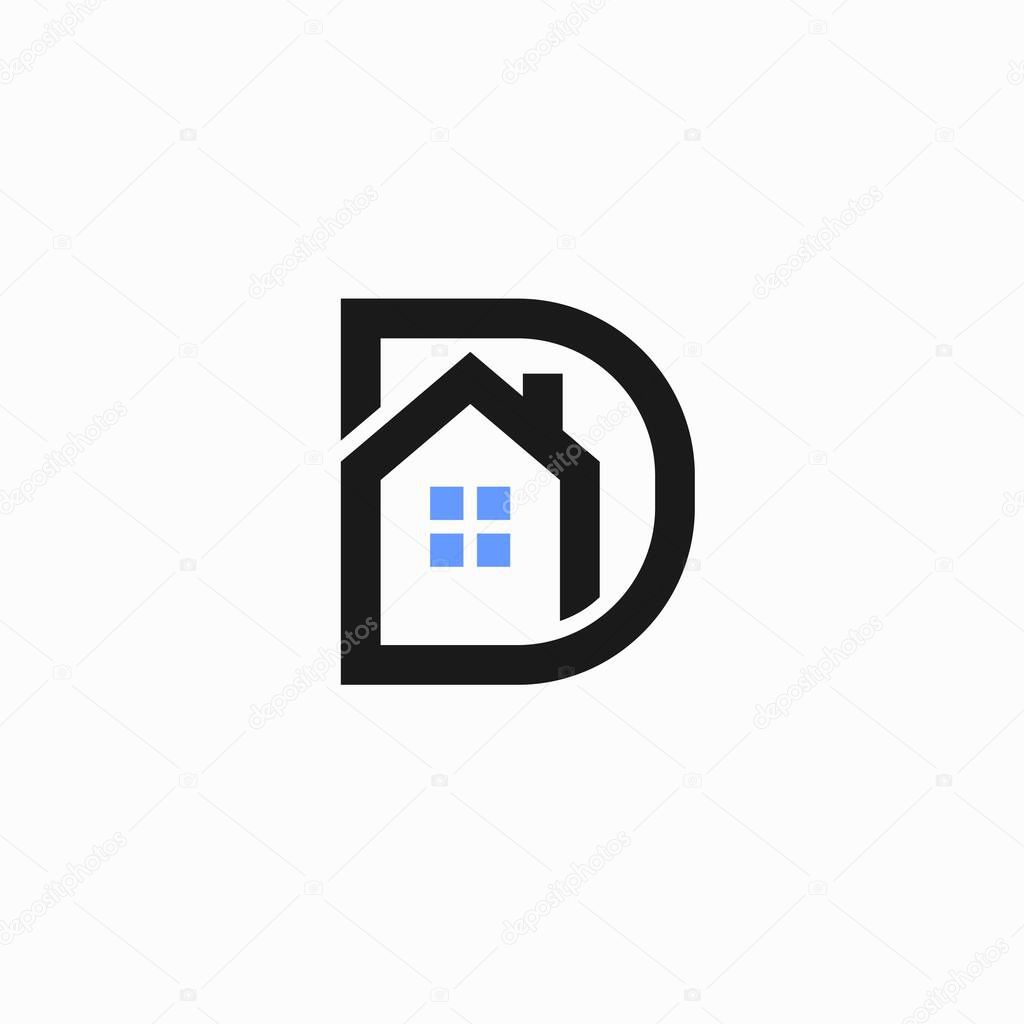 Building logo that formed letter D