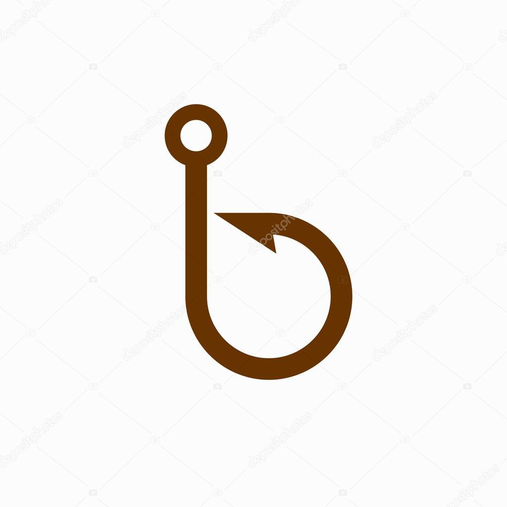Hook logo that formed letter B