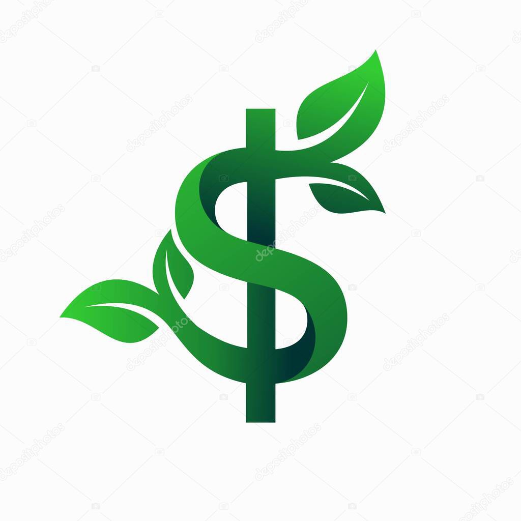 Tree logo that formed money