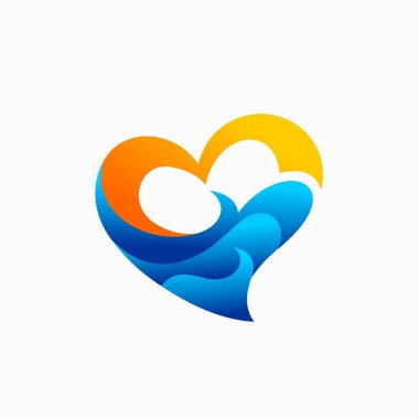 Plaj vektör logosu ve vektör logosu