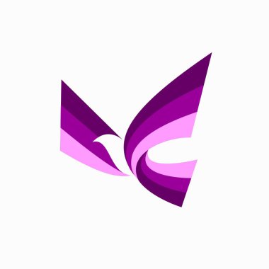 Uçan kuş logosu, kuş logosu tasarımı