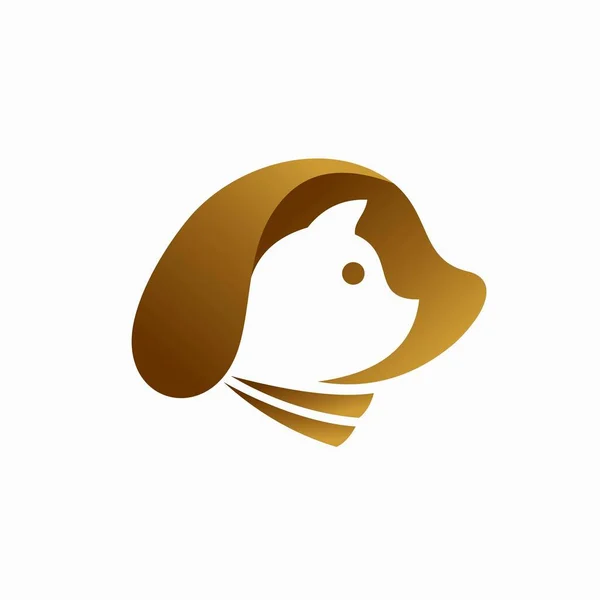 Katze Vektor Logo Hund Logo Design — Stockvektor