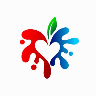 Taze meyve logosu, meyve severler vektörü