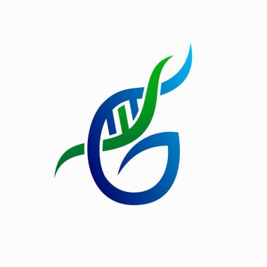 Genom soyut logo tasarımı, G harfi logo tasarımı