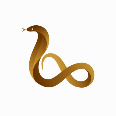 yılan logosu tasarımı, sonsuz vektör logosu