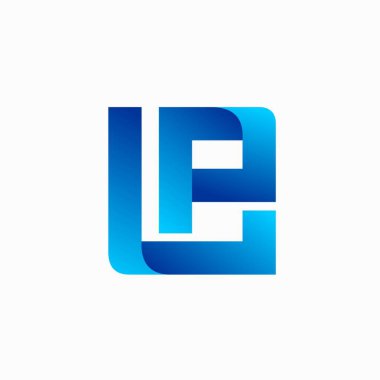 LP logo tasarımı, kare vektör logosu