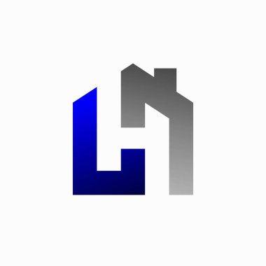 LH logo tasarımı, mortgage vektör logosu