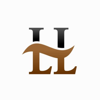 harf LH logo tasarımı, mortgage vektör logosu