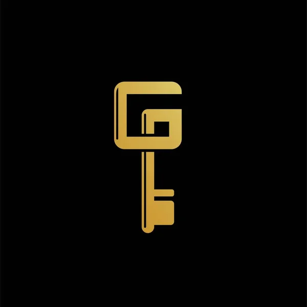 Diseño Del Logotipo Guard Logotipo Clave Del Vector — Archivo Imágenes Vectoriales