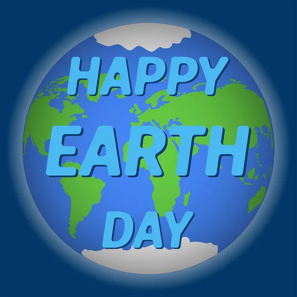 Plakat zum Tag der Erde. Illustration mit dem Tag der Erde — Stockvektor