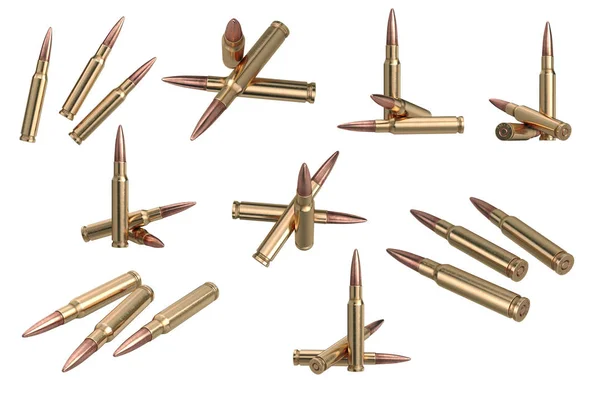 Conjunto de munições de espingarda de bala — Fotografia de Stock