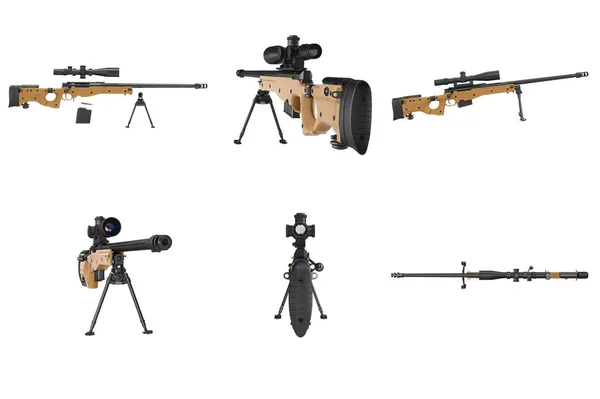 Zestaw sprzętu broń sniper Rifle — Zdjęcie stockowe