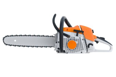 Testere benzin metal, yan görünüm