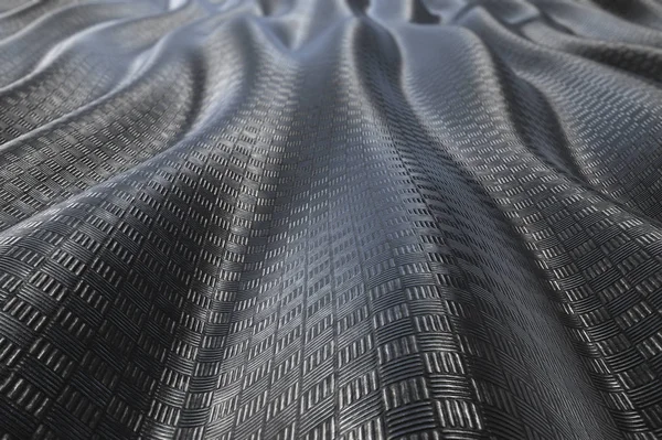 Metallisches Muster abstrakter Wellenhintergrund — Stockfoto