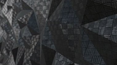 Metalik soyut geometrik arka plan döngü