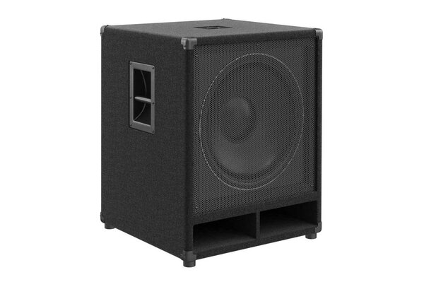 Speaker audio sound box column. 3D rendering