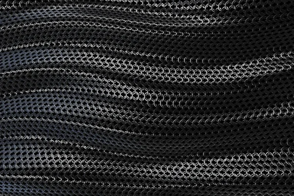黑暗金属链甲抽象软背景 — 图库照片