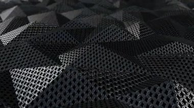 Metalik zincir zırh geometrik arka plan döngü