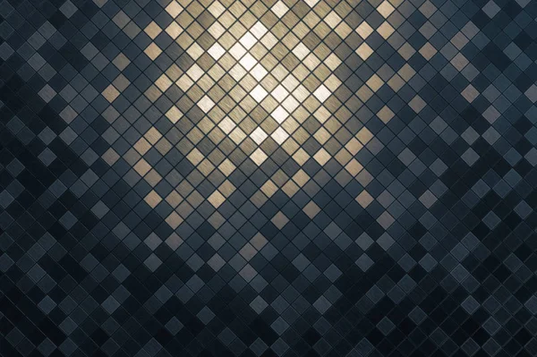 Tło wzór kwadrat metalicznej mozaika — Zdjęcie stockowe