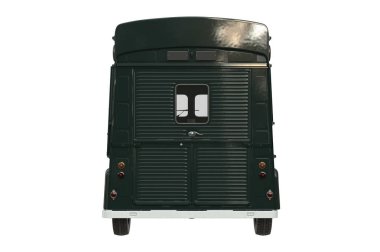 Yemek kamyonu kafesi, arka manzara.