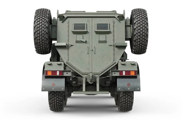 Truck army transport, back view — Stock Photo, Image