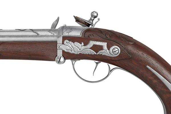 Pistole pistole staré ručnice, zblízka — Stock fotografie