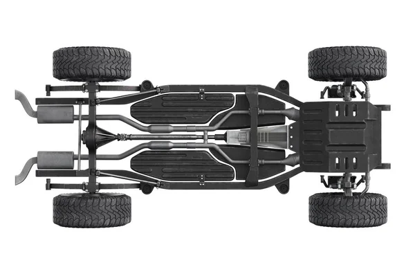 Chassis frame underbody, bottom view — Stock Photo, Image