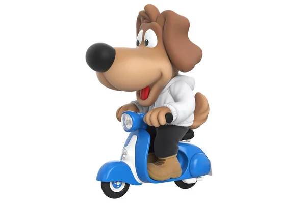 Cartoon dog sweet character — Stock Photo, Image