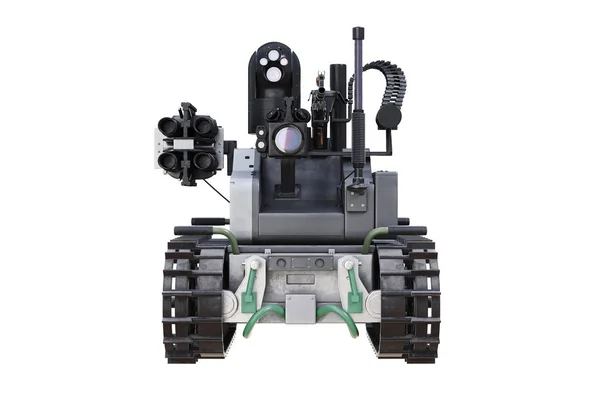 Military robot tank, front view — Stock Photo, Image