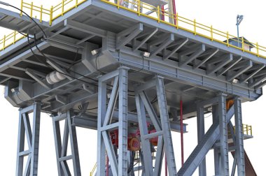 Arazi teçhizat metal petrol platformu, Görünümü Kapat