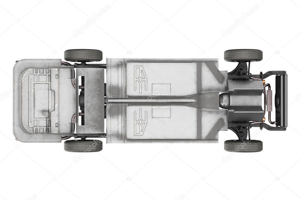 Chassis frame underbody, top view