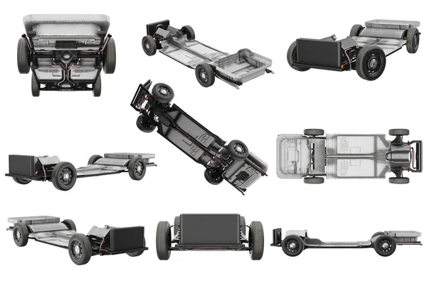 Chasis marco coche conjunto —  Fotos de Stock
