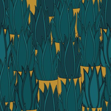 Sarı kaplarda yılan bitkileri modern hippi evcil bitkileri temizliyor. 